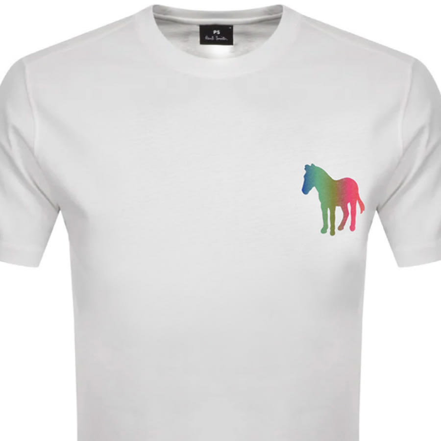Alternative Image for ProductPS By Paul Smith Zebra Logo T Shirt White2